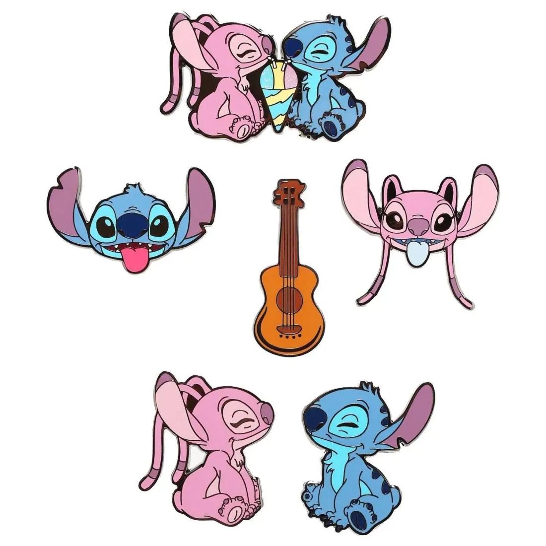 Значок в ассортименте Loungefly Blind Box Pin Disney Stitch and Angel WDPN2854