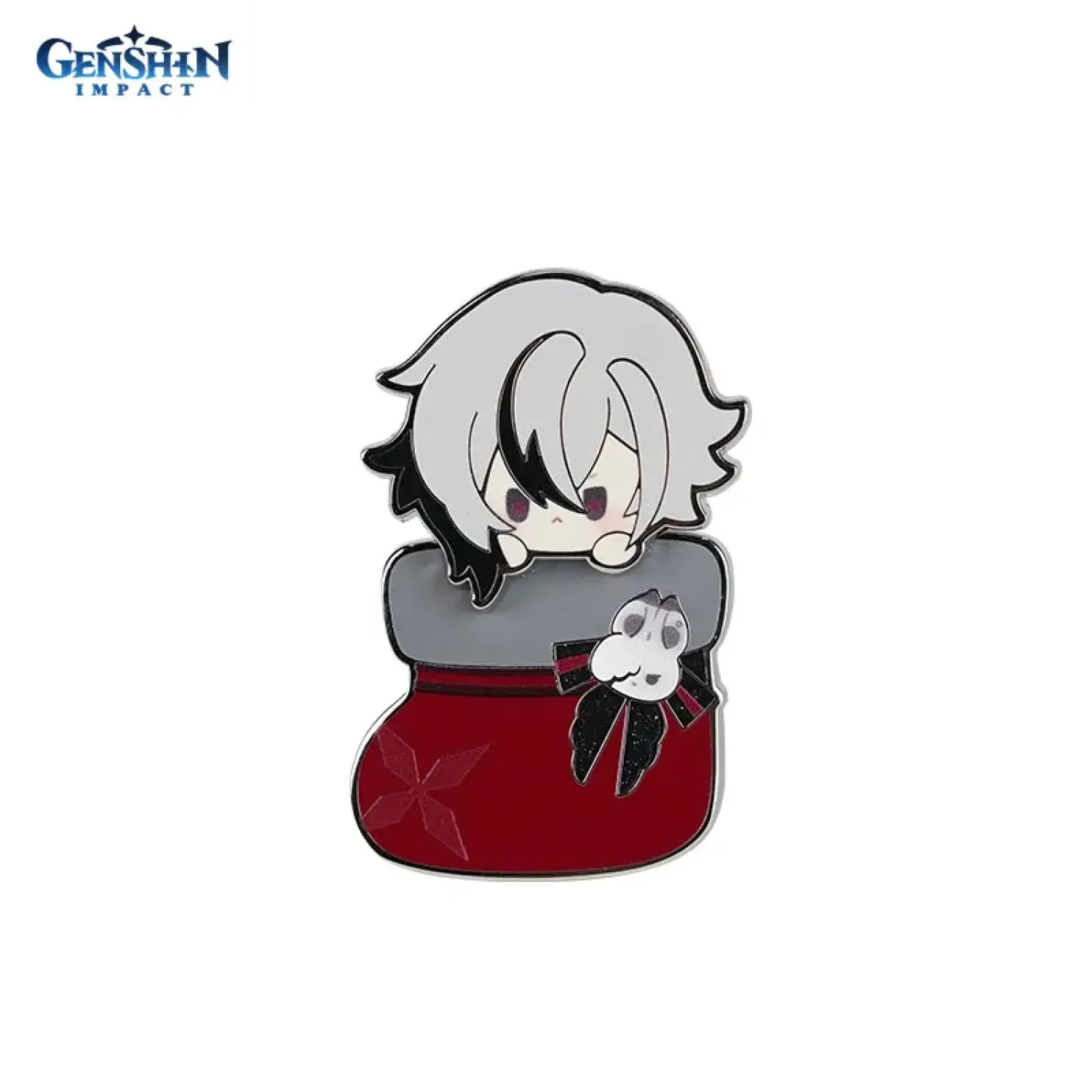 Значок металлический Genshin Impact Арлекино Arlecchino Cozy Winter Gathering 49347