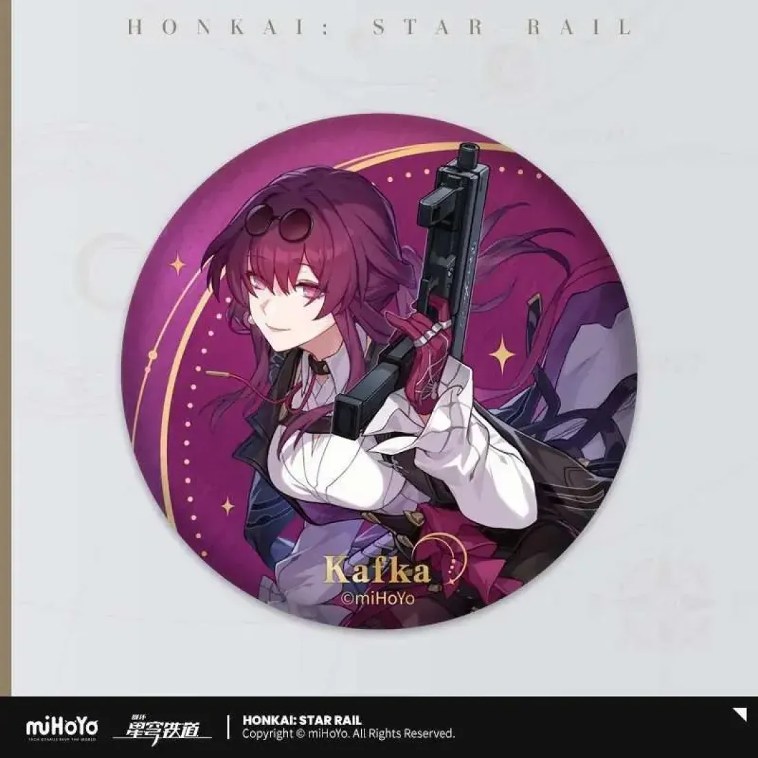 Значок металлический Honkai RPG Interstellar Travel Series Kafka 6976525005636