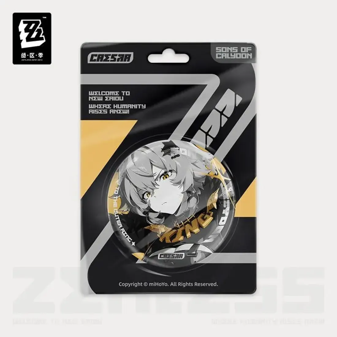 Значок металлический Zenless Zone Zero Цезарь Caesar 59773