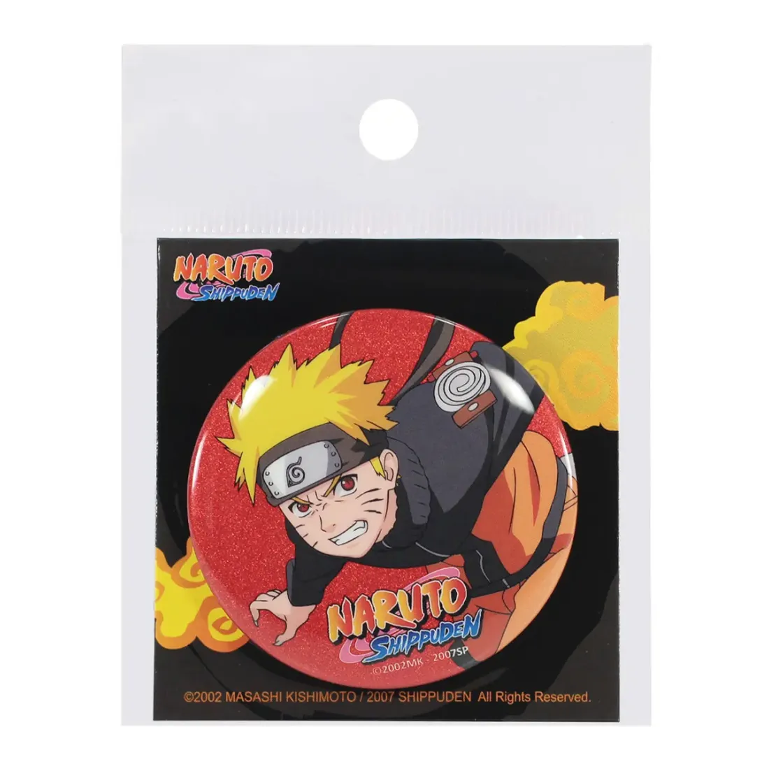 Значок Наруто блестящий красный