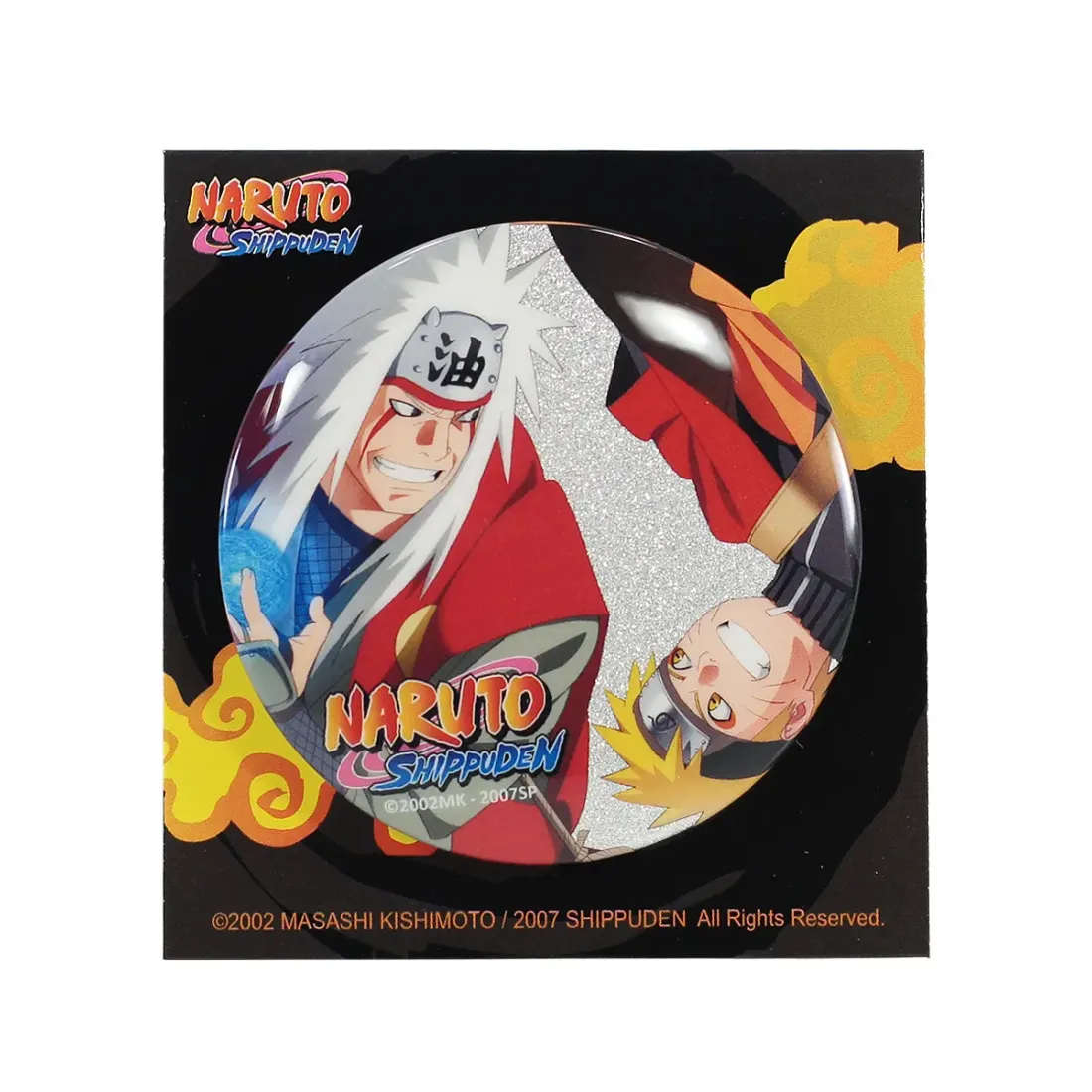 Значок Наруто Джирайя и Наруто блестящий