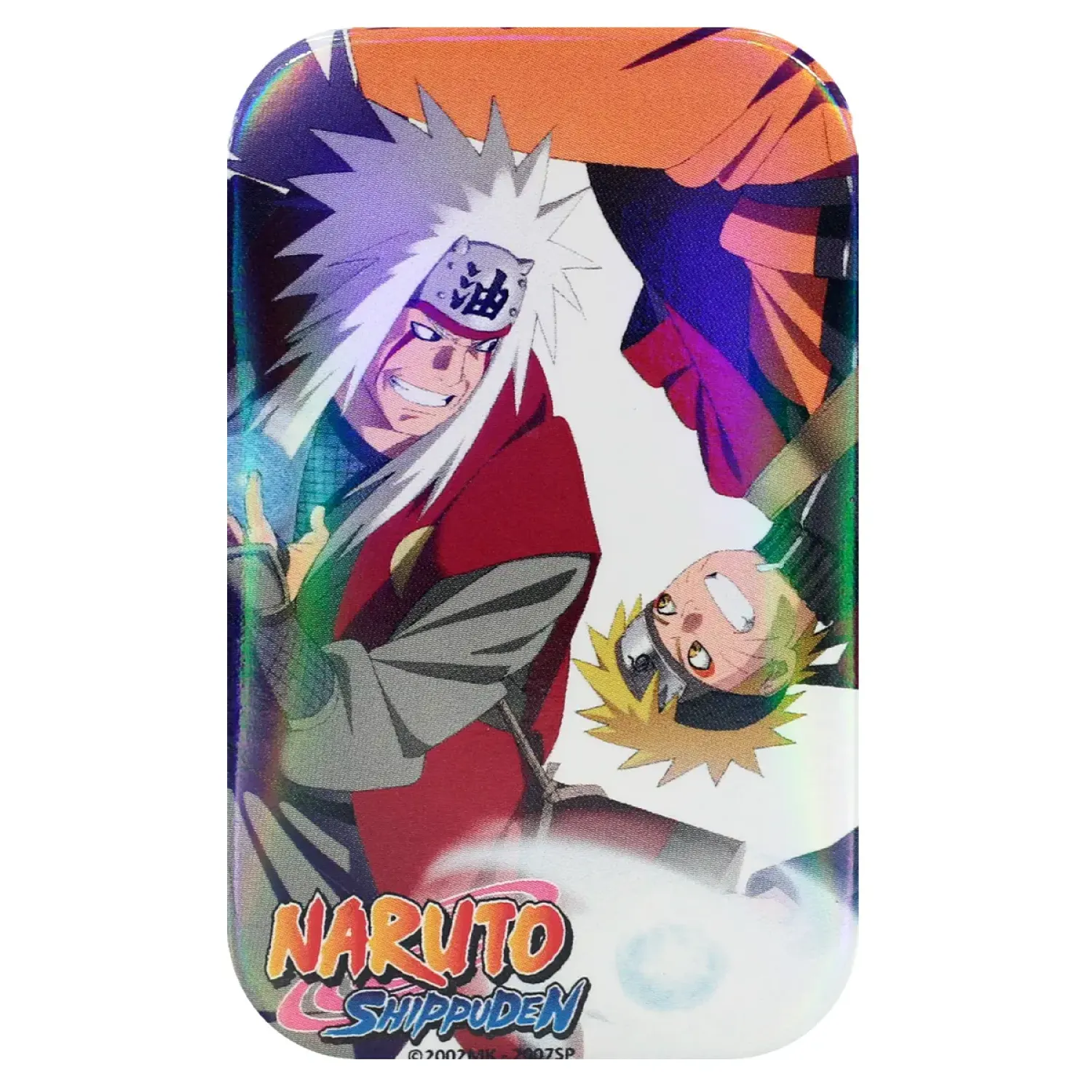 Значок Наруто Джирайя и Наруто голографический