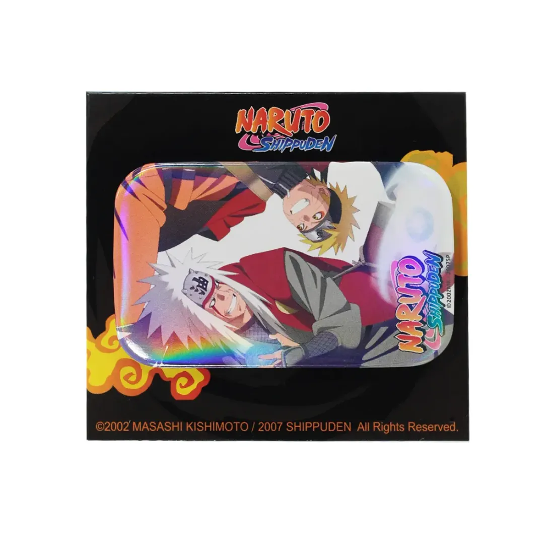 Значок Наруто Джирайя и Наруто голографический