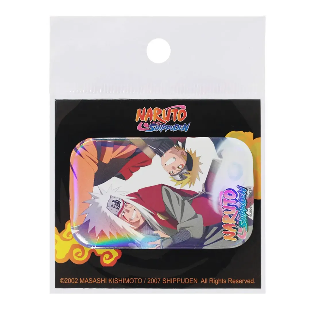 Значок Наруто Джирайя и Наруто голографический