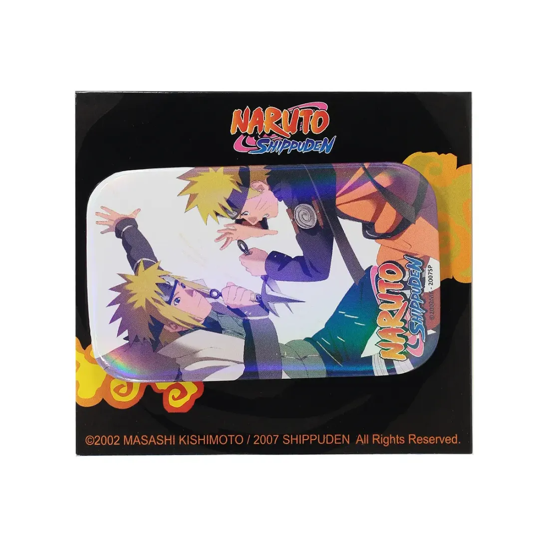 Значок Наруто Минато и Наруто голографический