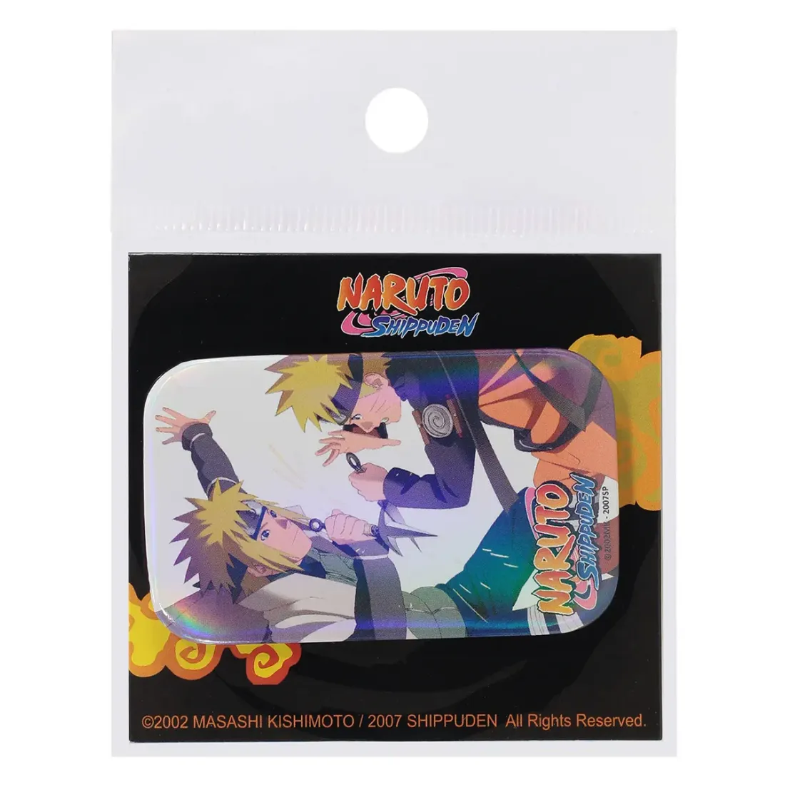 Значок Наруто Минато и Наруто голографический