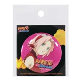 Значок Наруто Сакура портрет блестящий розовый