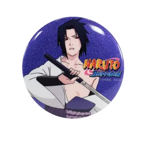 Значок Наруто Саске блестящий синий