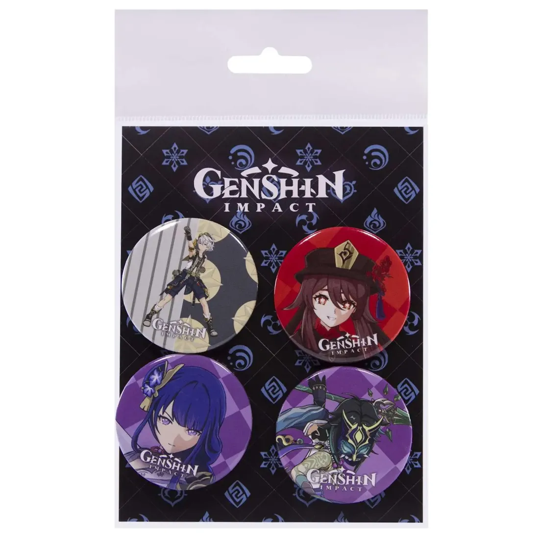 Набор значков Genshin Impact 4 шт
