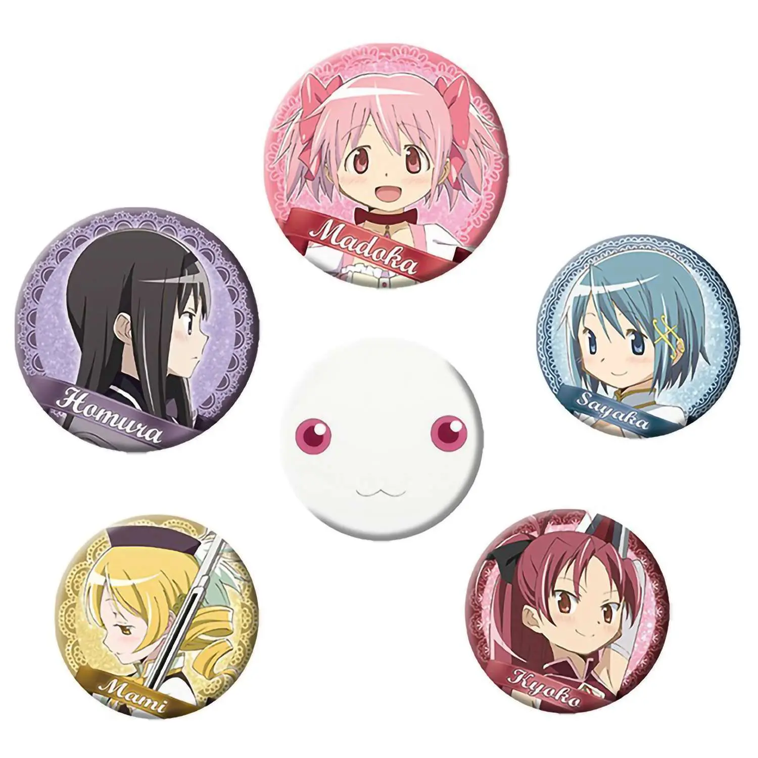 Набор значков Puella Magi Madoka Magica ABYACC484