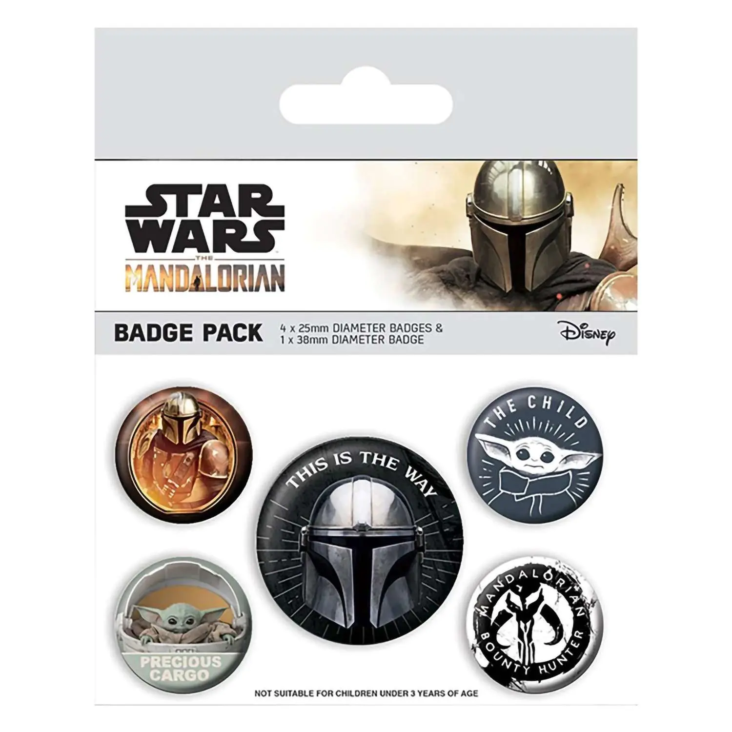 Набор значков Звездные войны Мандалорец This Is The Way BP80694