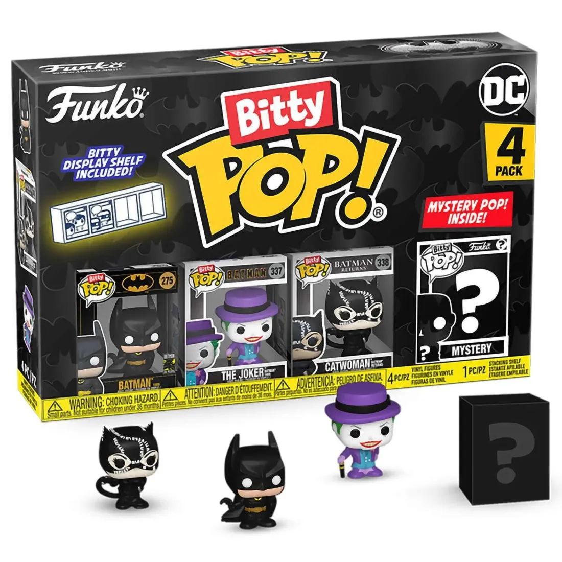 Фигурка Funko Bitty POP! Batman 85th Batman+Joker+Catwoman+Mystery (1 of 4) 4PK 81127