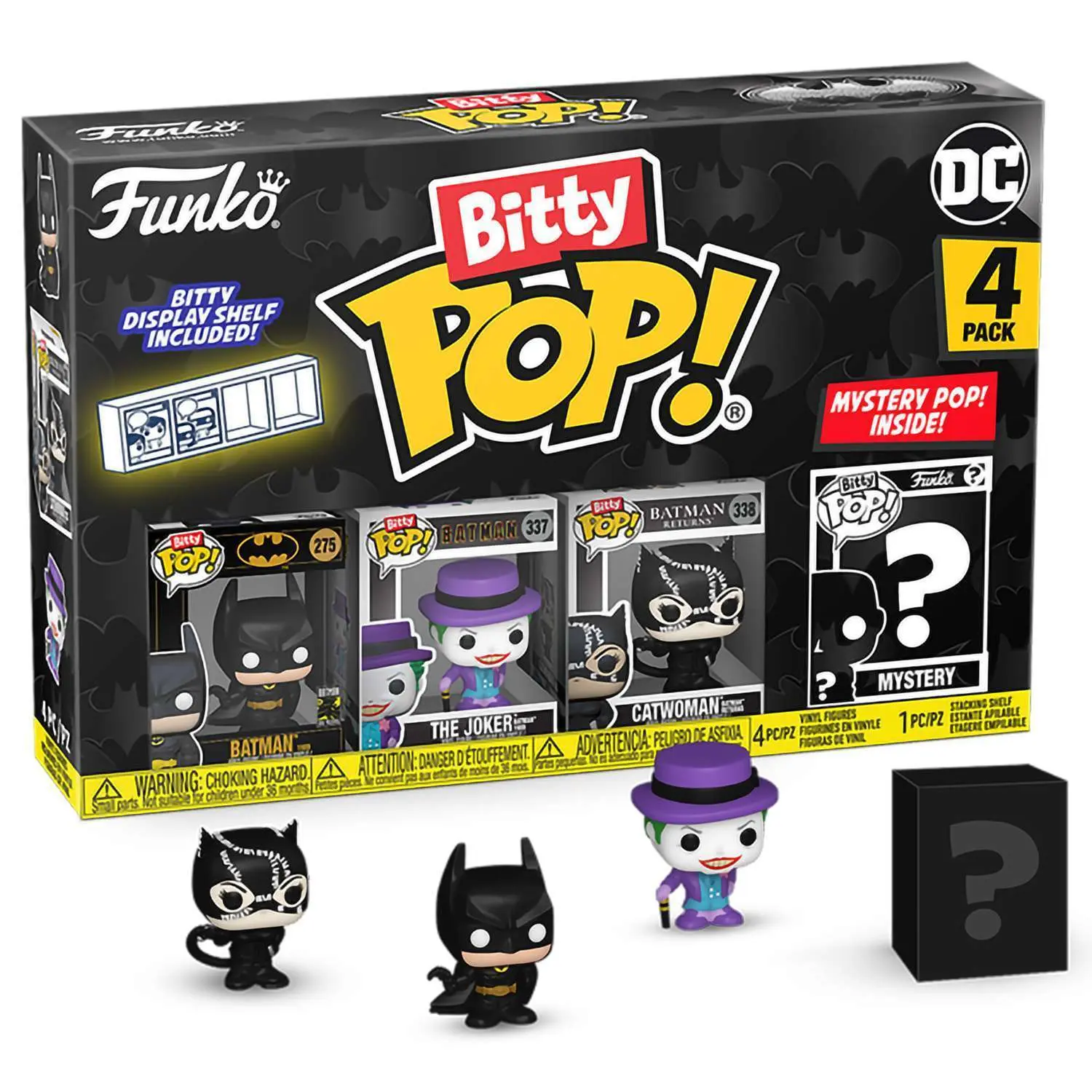 Фигурка Funko Bitty POP! Batman 85th Batman+Joker+Catwoman+Mystery (1 of 4) 4PK 81127