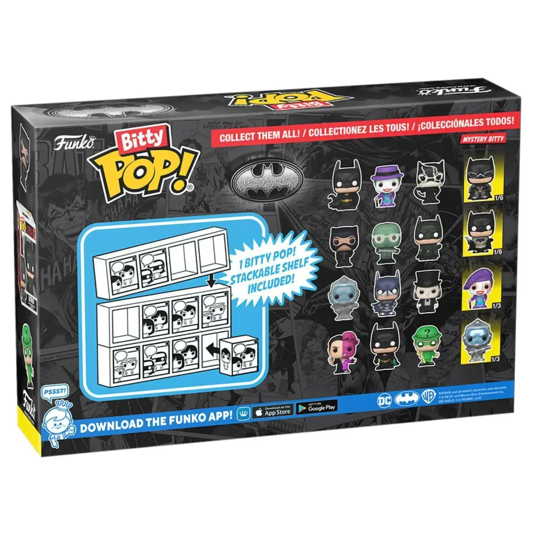Фигурка Funko Bitty POP! Batman 85th Batman+Joker+Catwoman+Mystery (1 of 4) 4PK 81127