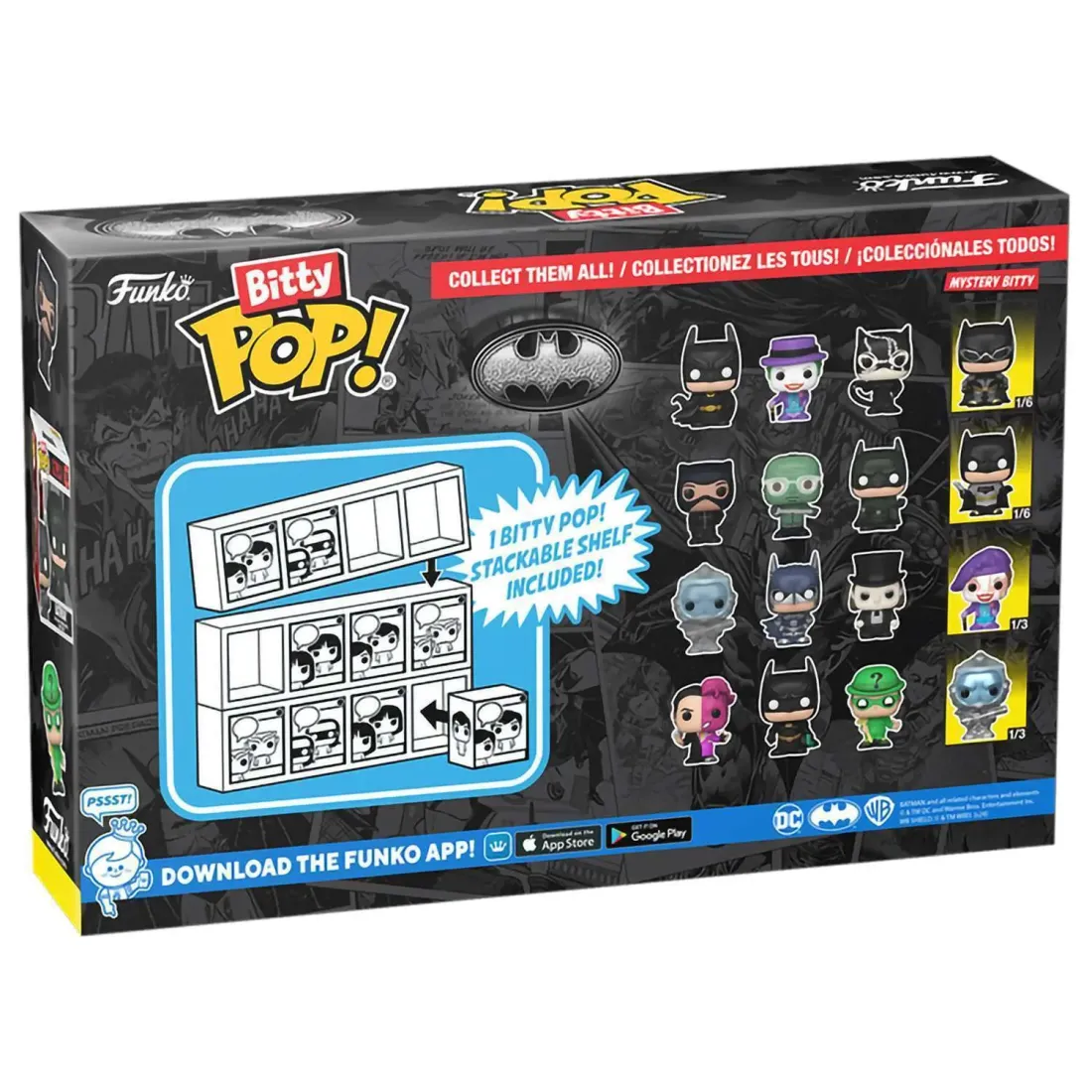 Фигурка Funko Bitty POP! Batman 85th Selina Kyle+Riddler+Batman+Mystery (1 of 4) 4PK 81128