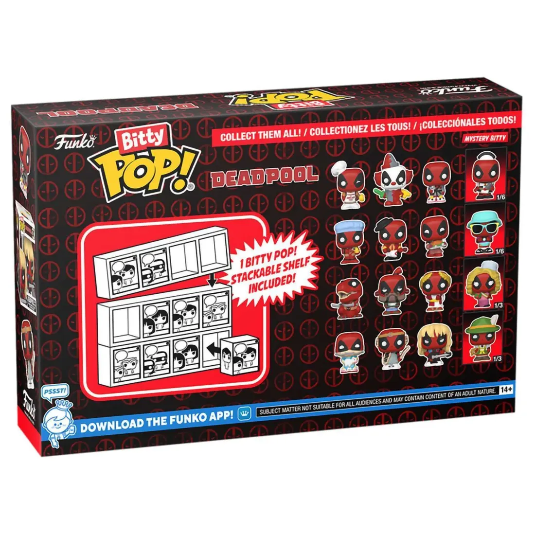 Фигурка Funko Bitty POP! Deadpool Bathtime+Flamenco+Supper Hero+Mystery (1 of 4) 4PK 84960