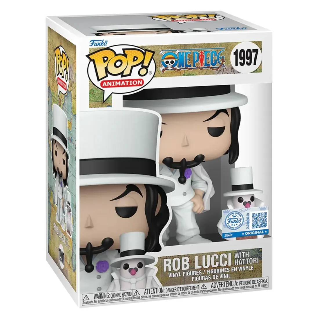 Фигурка Funko POP! Animation One Piece S11 Rob Lucci with Hattori w/Chase (Exc) (1997) 87245