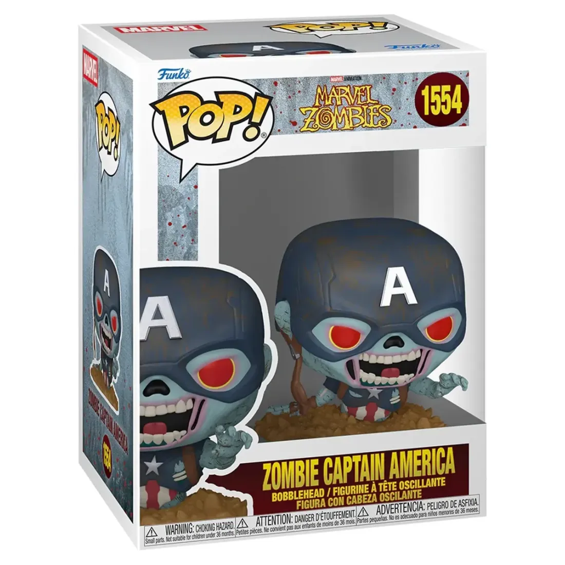 Фигурка Funko POP! Bobble Marvel Zombies Zombie Captain America (1554) 86650