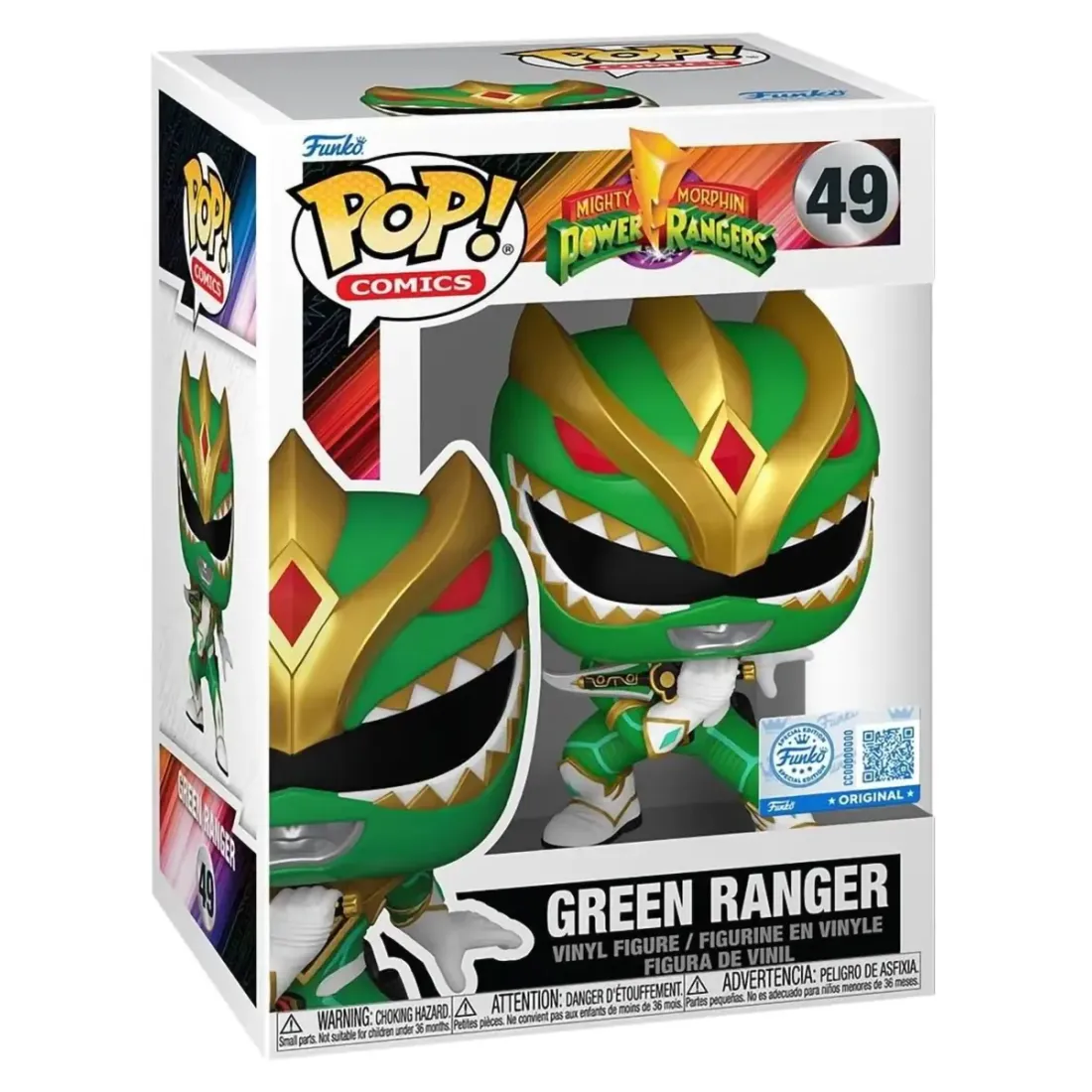 Фигурка Funko POP! Comics Power Rangers Green Ranger (Exc) (49) 84924