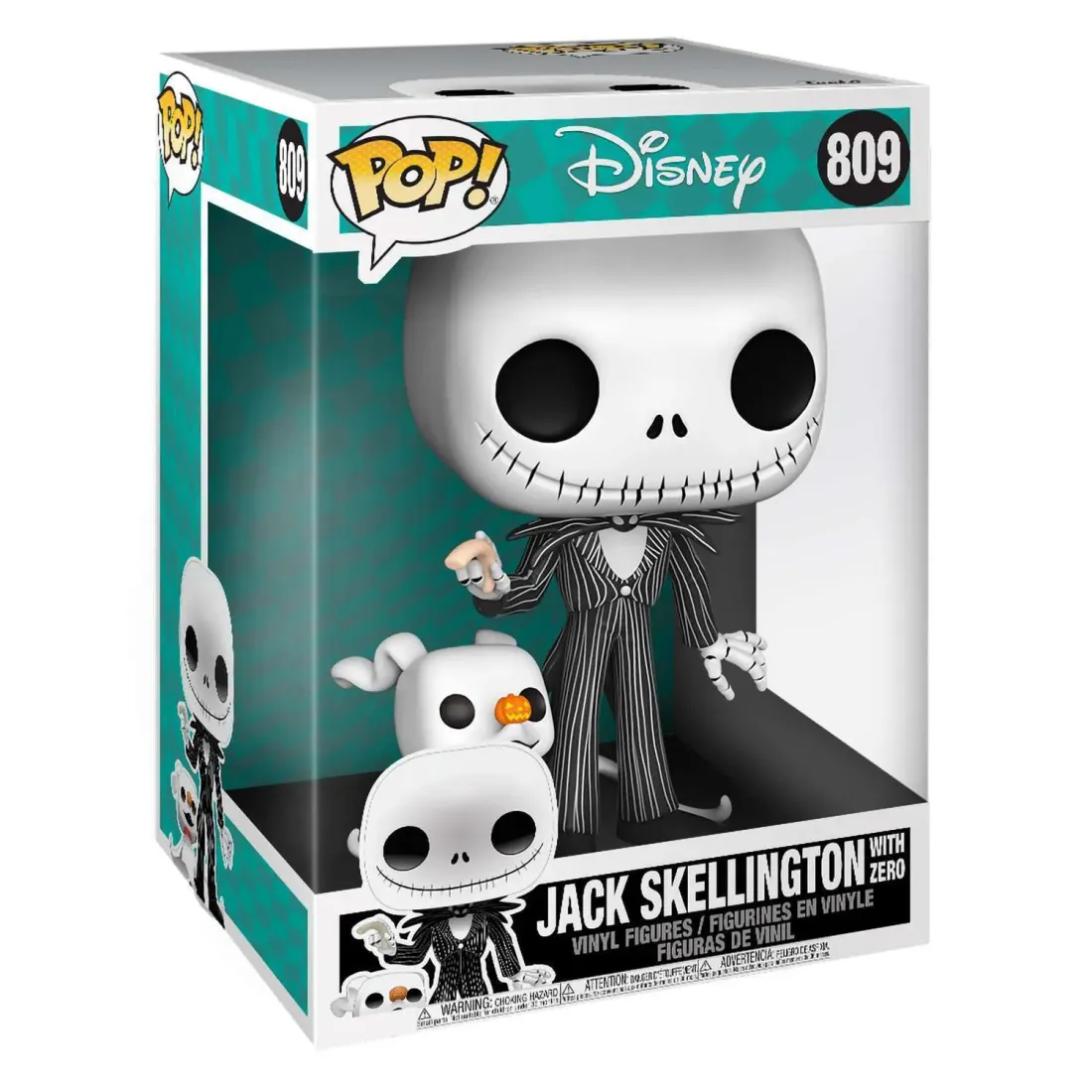 Фигурка Funko POP! Disney TNBC Jack Skellington with Zero 10" (809) 49006