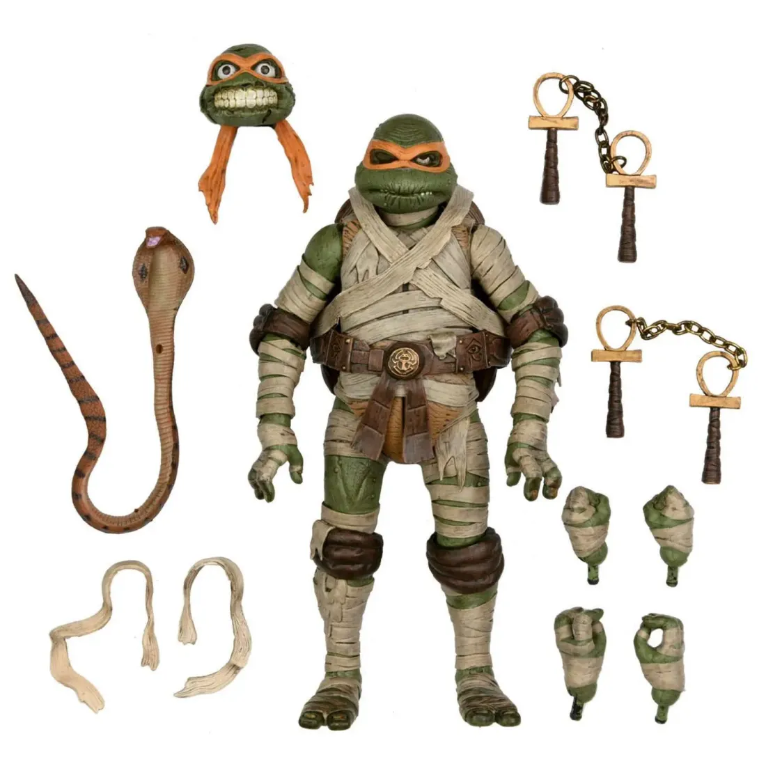 Фигурка UMxЧерепашки-ниндзя 18см Scale Action Fig Ultimate Michelangelo Mummy 634482541876