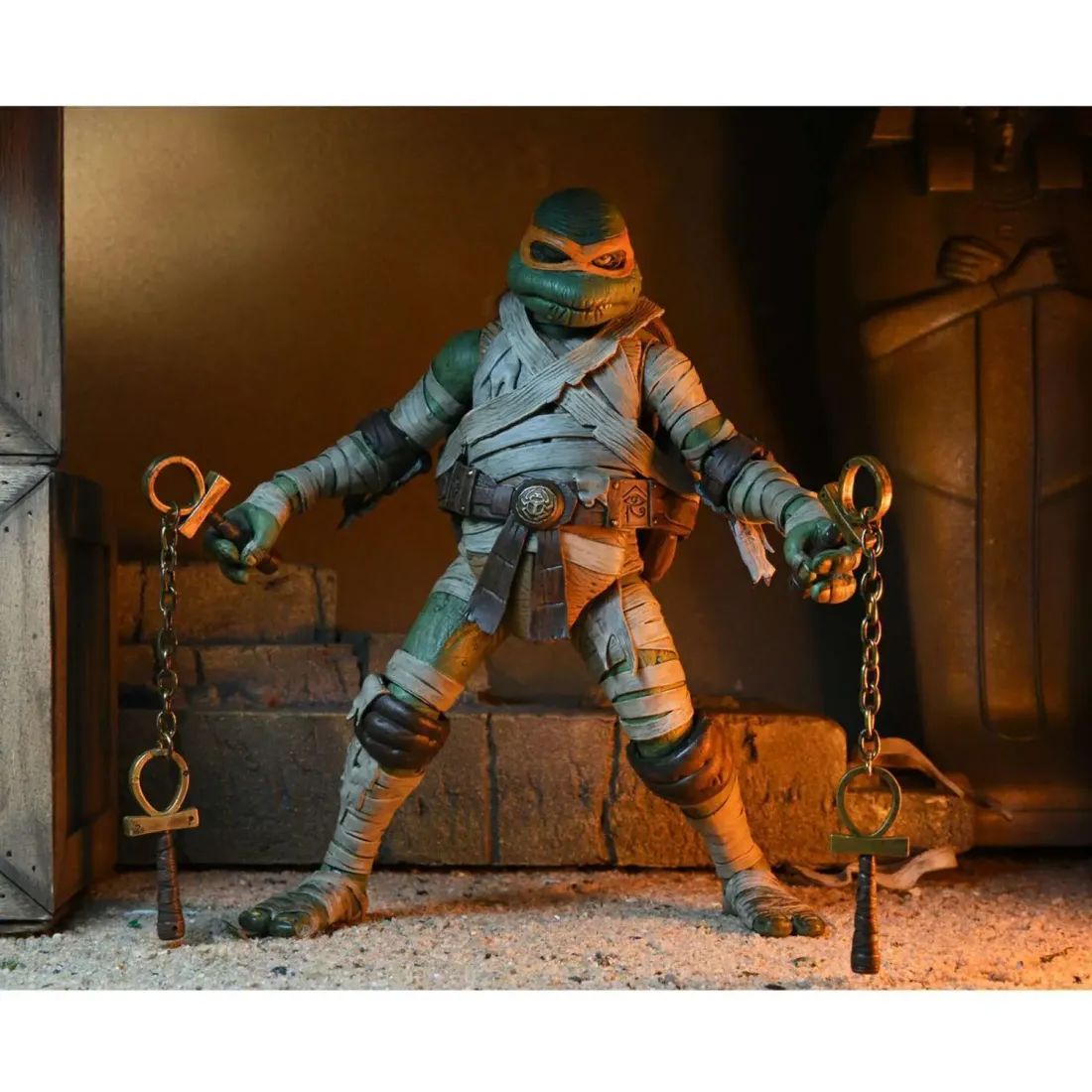 Фигурка UMxЧерепашки-ниндзя 18см Scale Action Fig Ultimate Michelangelo Mummy 634482541876