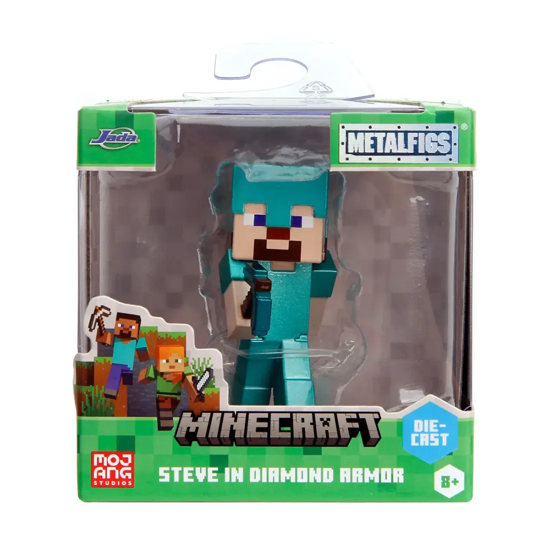 Фигурка Майнкрафт Minecraft Steve in diamond armor 6см 34338