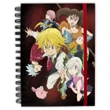 Записная книжка The Seven Deadly Sins Notebook Spirale Meliodas and the Sins X4 ABYNOT120