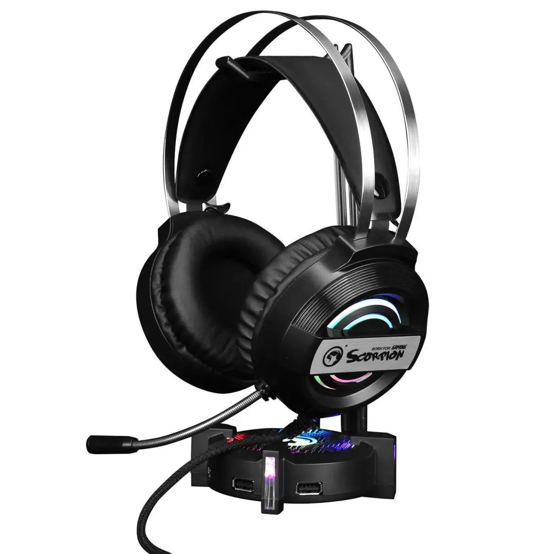 PC Подставка для наушников Marvo HZ-04 с подсветкой, ПК