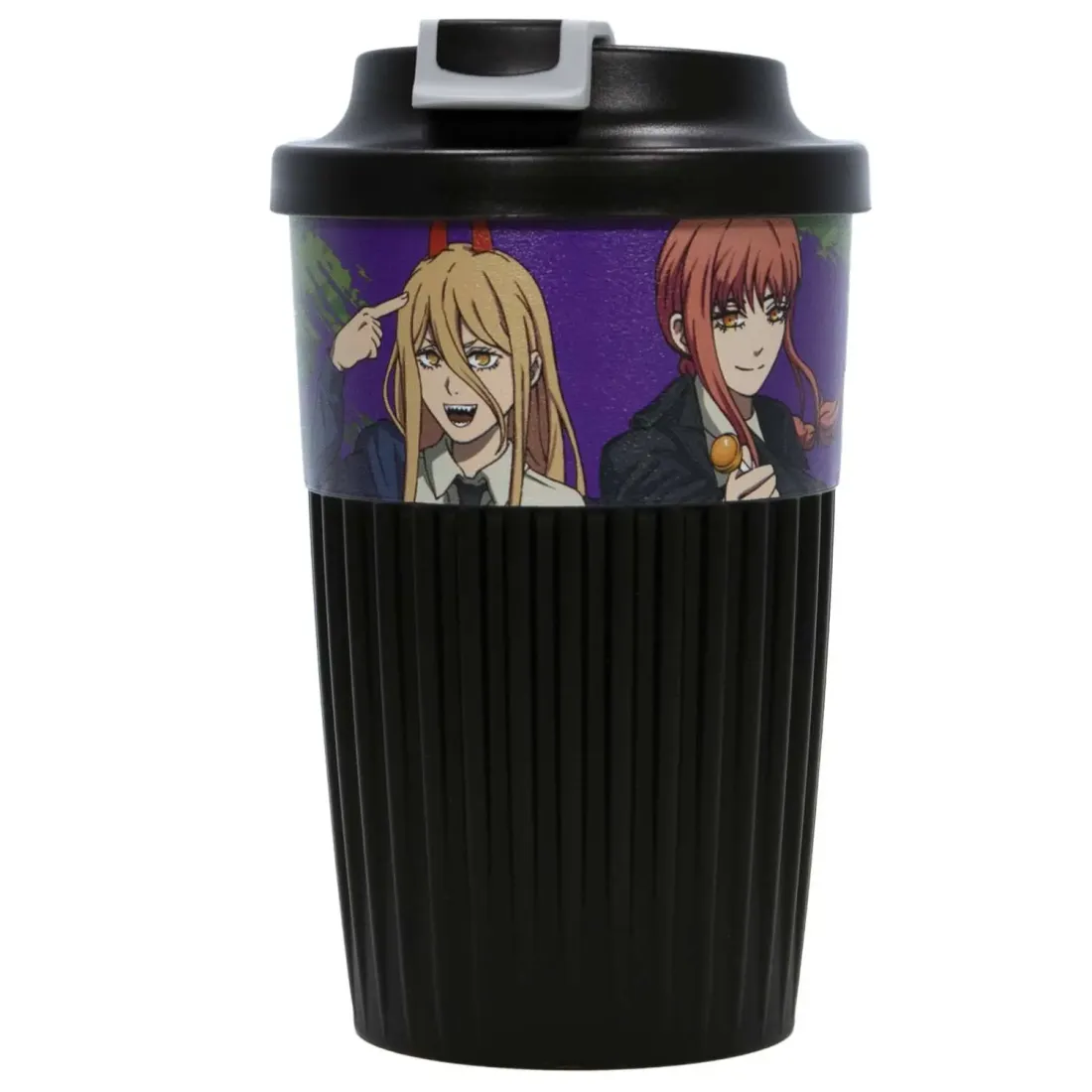 Стакан для горячих Напитков с клапаном Человек-бензопила 450мл.