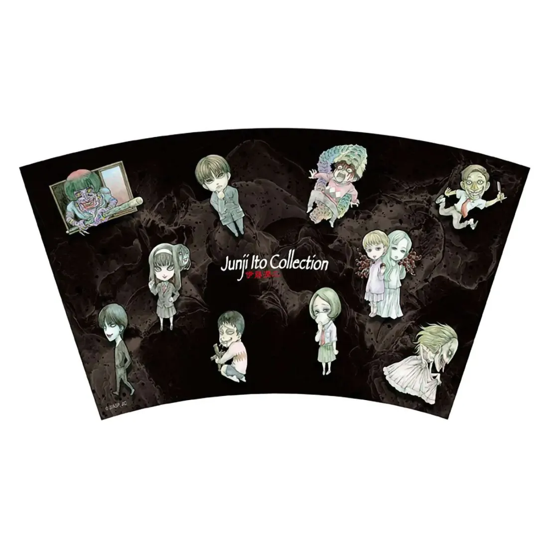 Стакан с крышкой и трубочкой Junji Ito Chibi Art 470 мл ABYTUM050