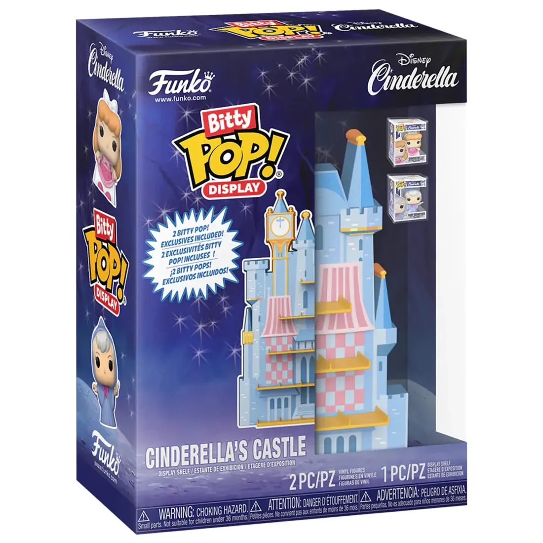 Набор Funko Bitty POP! Display Disney Cinderella's Castle+2 Bitty POP! Godmother, Cinderella 85511