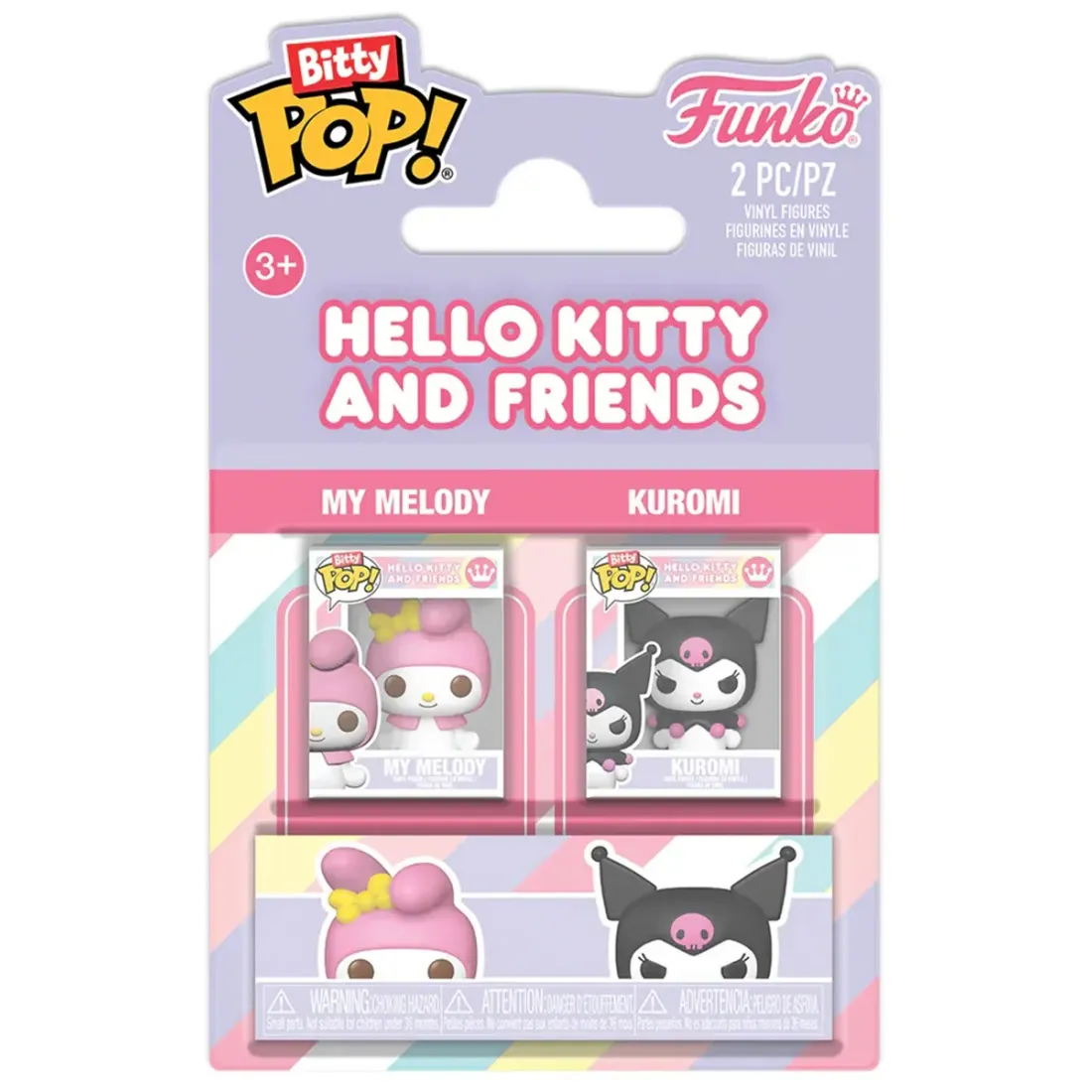Набор Funko Bitty POP! Hello Kitty & Friends My Melody+Kuromi 2шт 88929