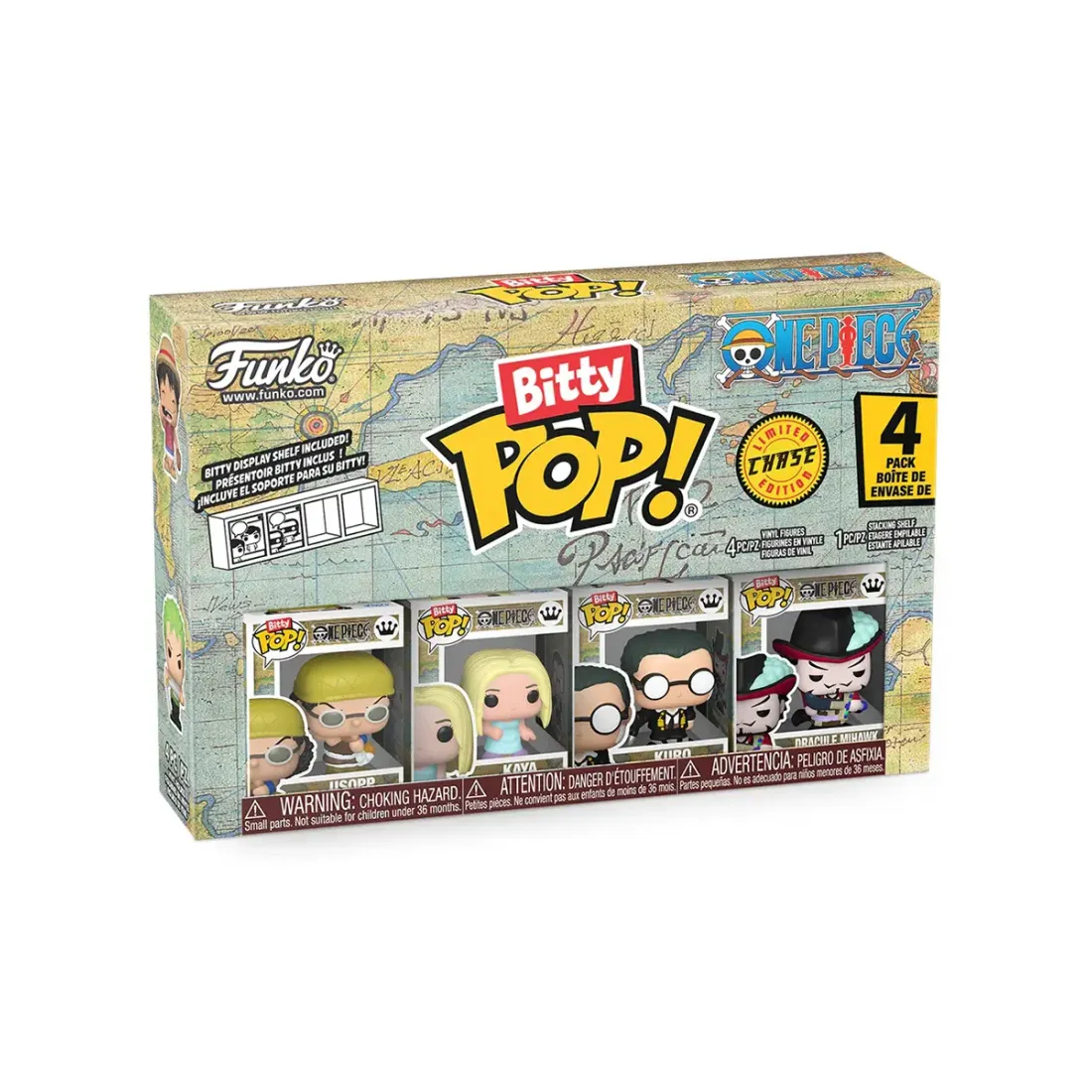 Набор Funko Bitty POP! One Piece Usopp+Kaya+Kuro+Chase (1 of 4) 4шт 86895