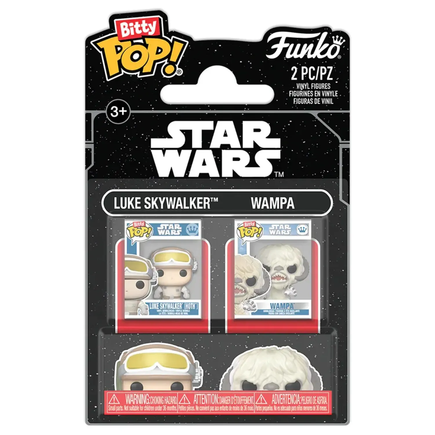 Набор Funko Bitty POP! Star Wars Ep 5 ESB Luke Skywalker+Wampa 2шт 88943