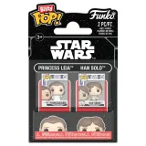 Набор Funko Bitty POP! Star Wars Ep 5 ESB Princess Leia+Han Solo 2шт 88942