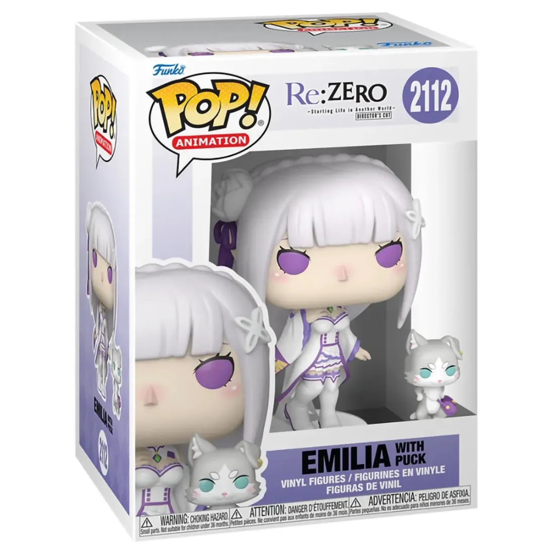 Фигурка Funko POP! Animation Re:Zero Emilia w/Puck (2112) 86515
