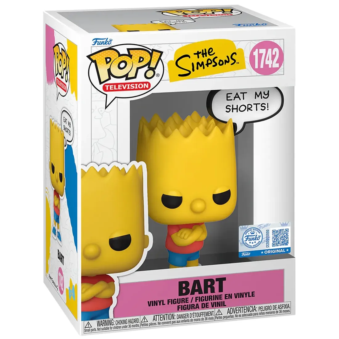 Фигурка Funko POP! TV Simpsons Bart (EAT MY SHORTS!) SS (1742) 87246
