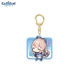 Брелок акриловый Chibi Expressions Character Acrylic Keychain Sangonomiya Kokomi 6974696616569