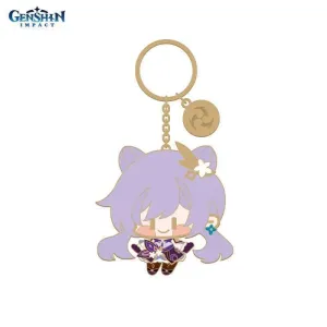 Брелок металлический Chibi Character Metal Keychain Keqing 6974096530403
