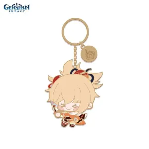 Брелок металлический Chibi Character Metal Keychain Yoimiya 6974696612554