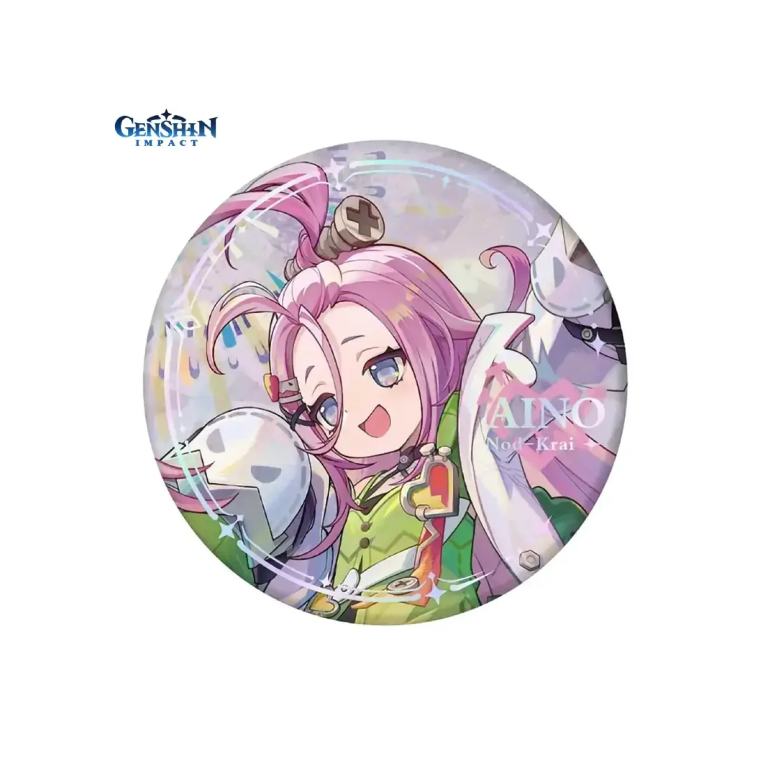Значок металлический Genshin Impact Айно Aino 6942421182047