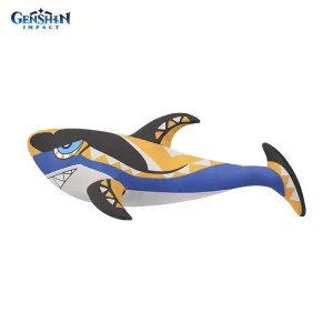 Игрушка плюшевая Genshin Impact акула Муалани Mualani Sharky Ice Silk Body Pillow 41884