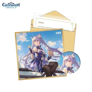 Набор Значок, Сикиси, Конверт, Письмо, Наклейка Day of Destiny Series Keqing 6975628240371