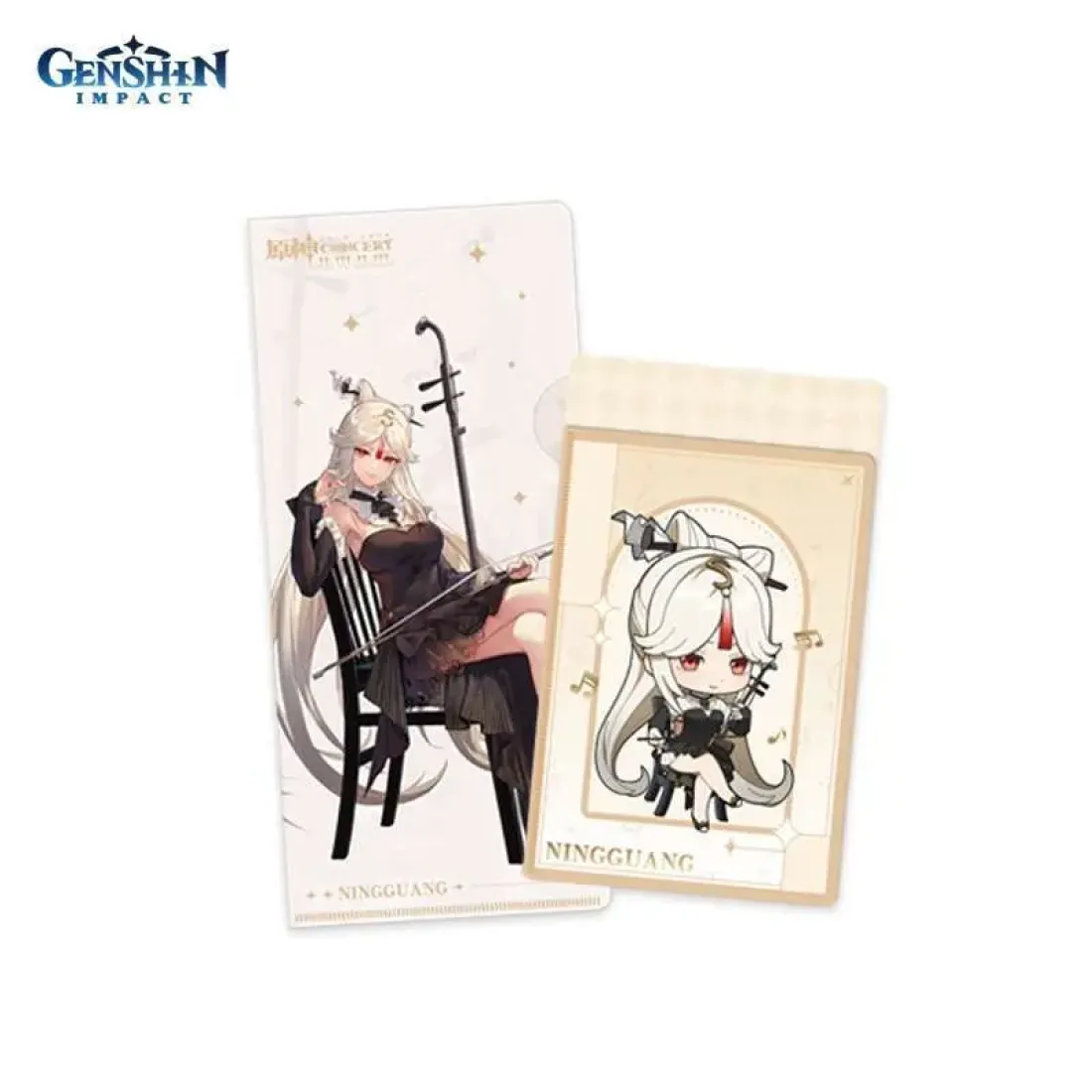 Набор Карточка, Конверт Genshin Concert Melodies of an Endless Journey Ticket Holder Ningguang 69746