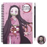 Набор Истребитель демонов №9 Значок, скетчбук,карандаш