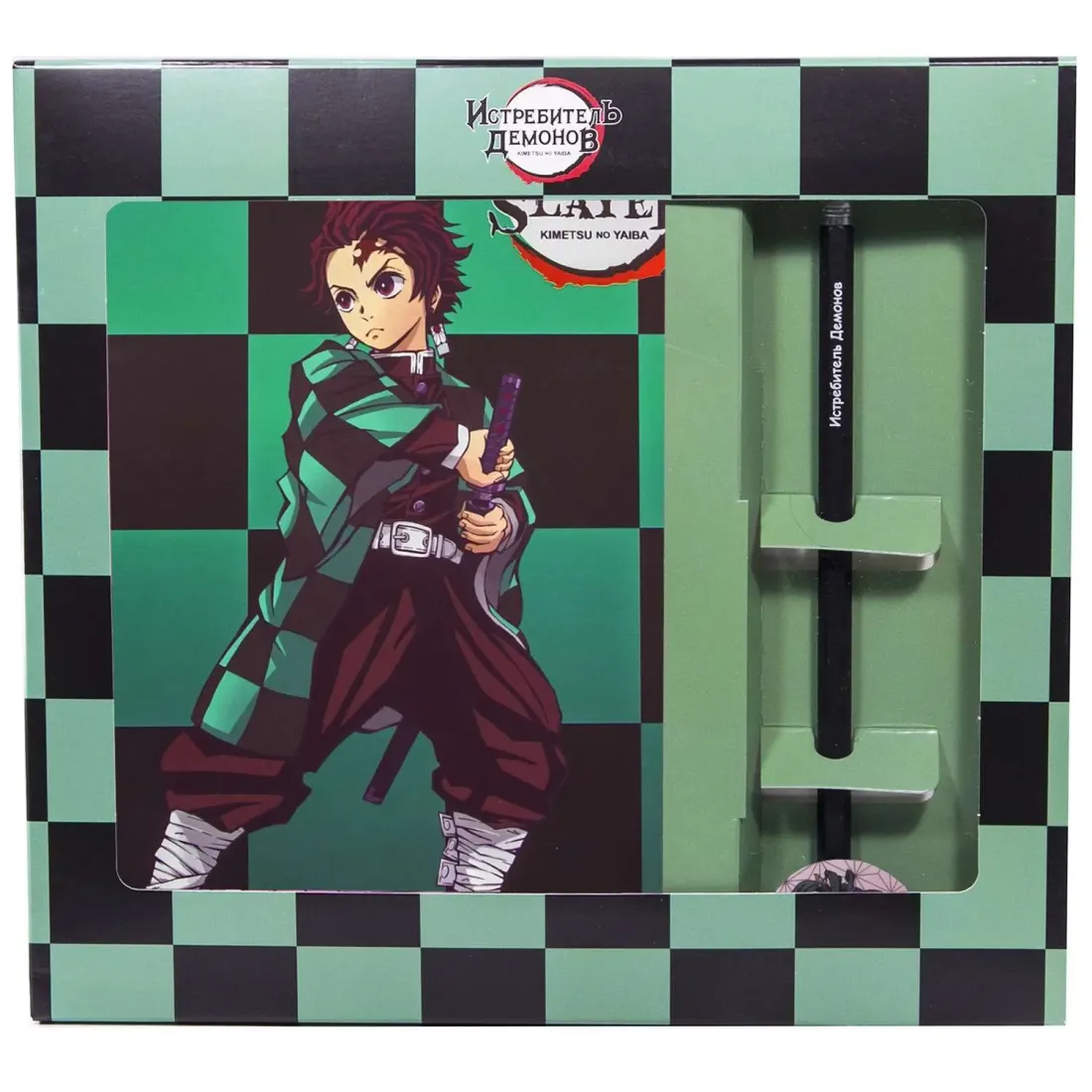 Набор Истребитель демонов №9 Значок, скетчбук,карандаш