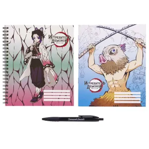Набор Истребитель демонов №7 Тетрадь 48 л,,тетрадь 96 л,, ручка