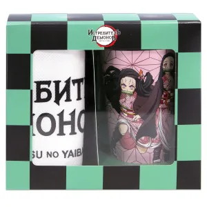 Набор Истребитель демонов №11 Стакан пластиковы, шоппер ЭКО